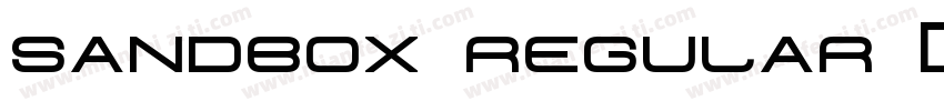 sandbox regular 字体字体转换